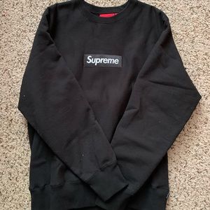 Supreme Black Box Logo Crewneck